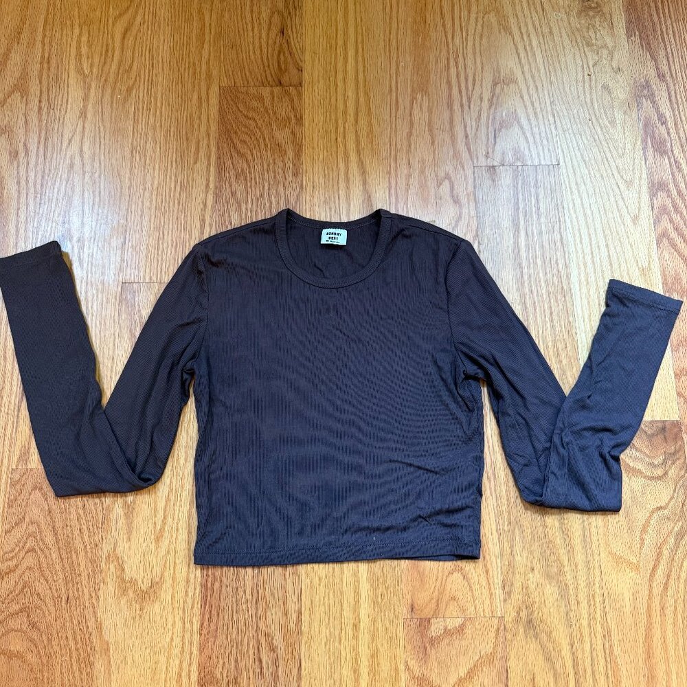 Aritzia Sunday Best Cropped Long Sleeve